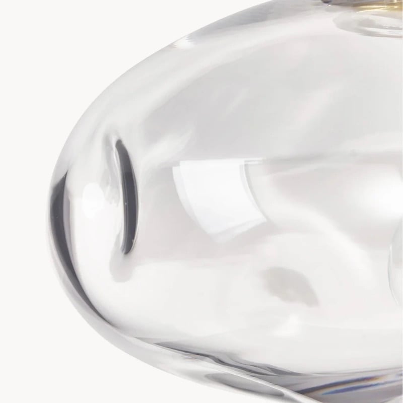 Glissora Reflective Glass Semi-Flush Ceiling Lamp – Sculptural Design, Versatile Finish for Hallways & Dining