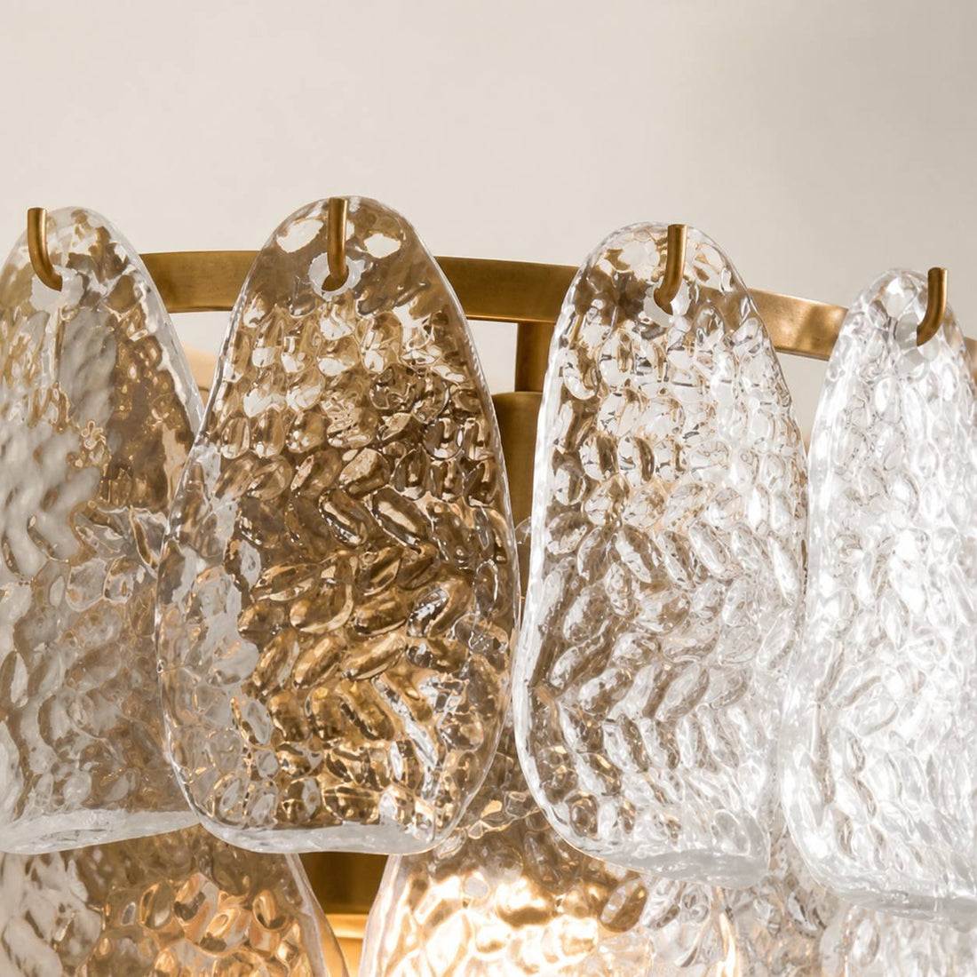 Lumvey Tiered Glass Sconce — Art Deco Wall Light for Bathroom and Hallway