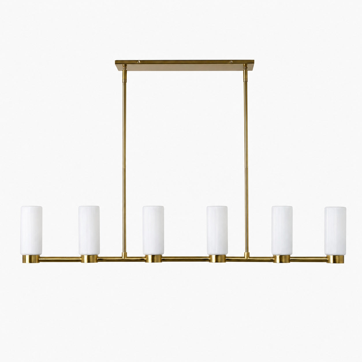 Rivora Fluted Glass Chandelier – Elegant Ribbed Lasting Design