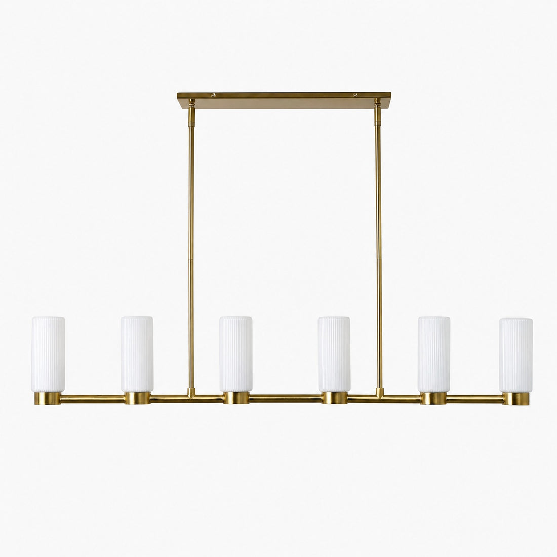 Rivora Fluted Glass Chandelier – Elegant Ribbed Lasting Design