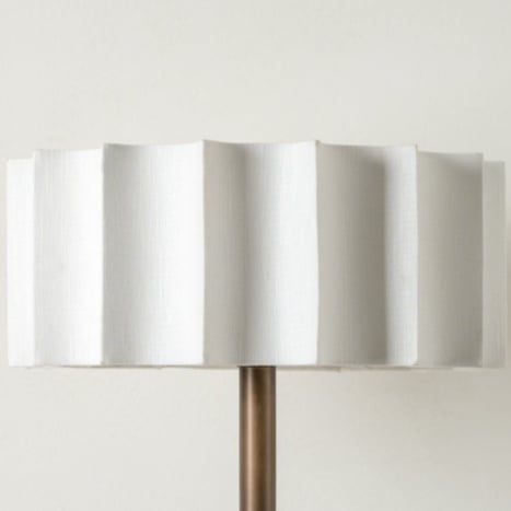 Cavilon Modern Floor Lamp - Slim Profile and Soft Fabric Shade Contemporary Floor Light