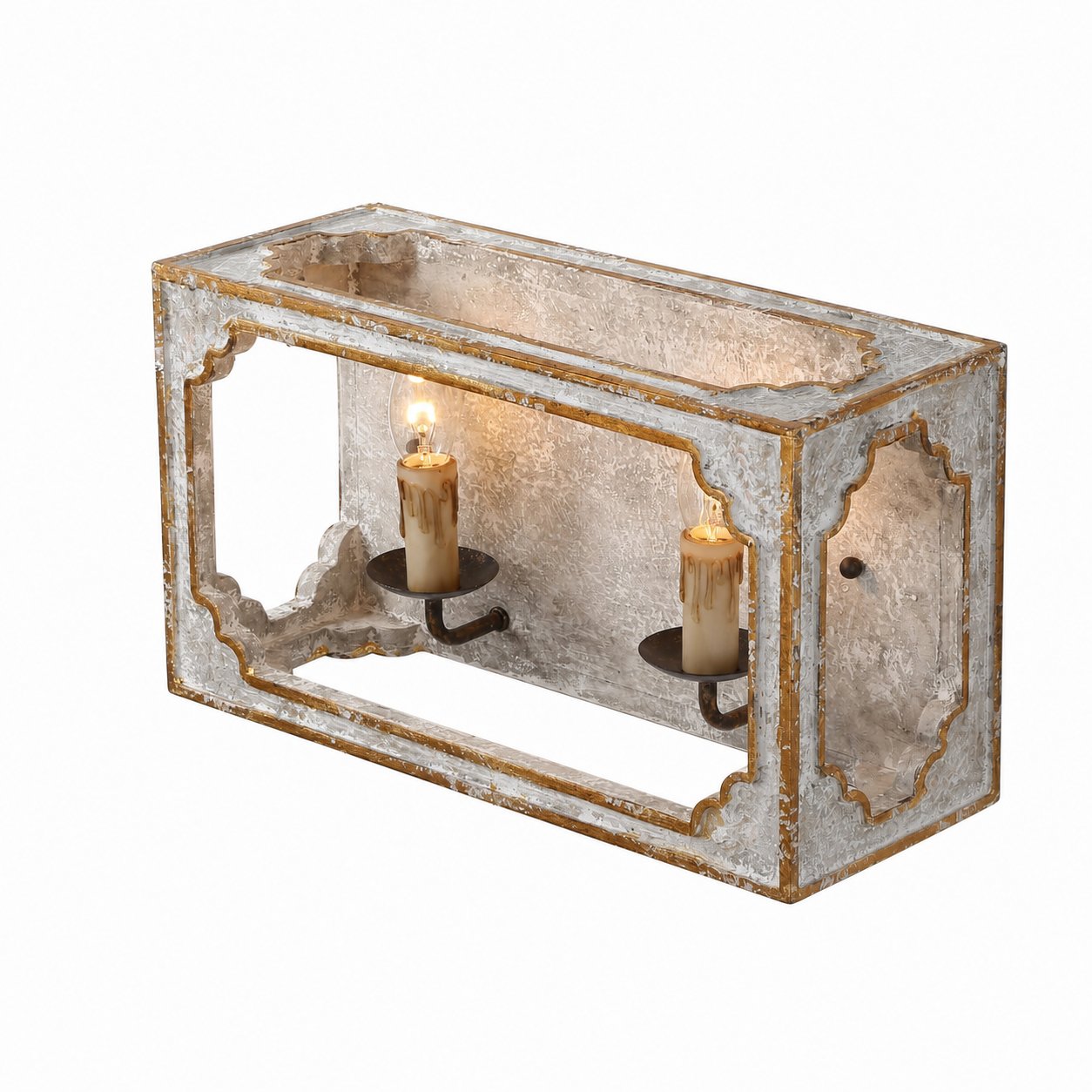 Boho Rustic Cube Sconce