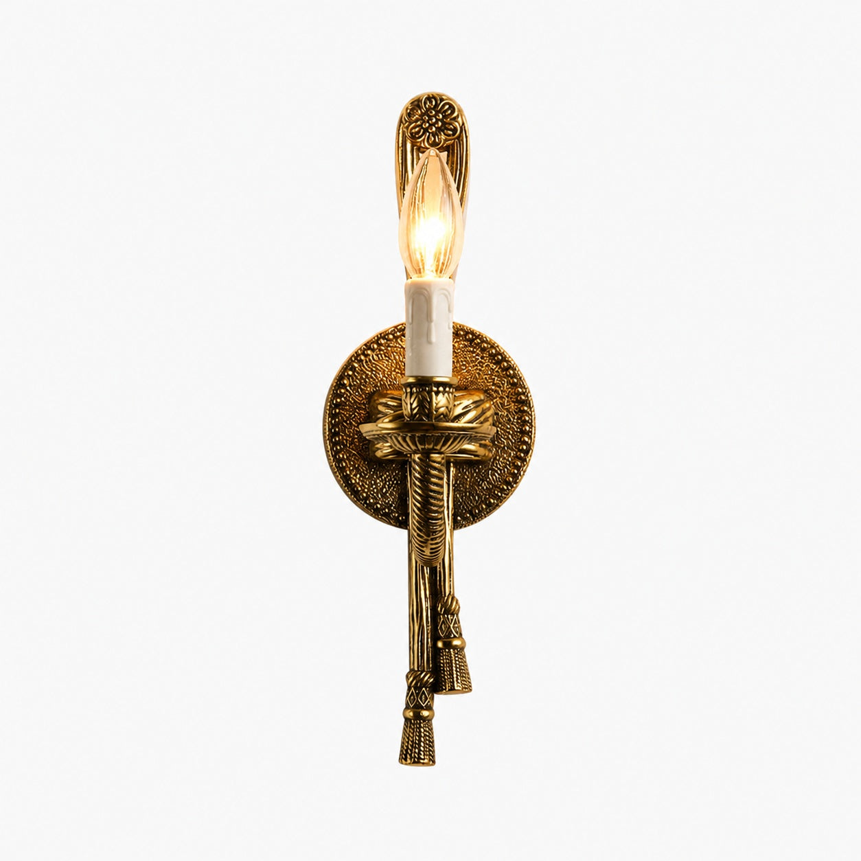 Cast Brass Sconce