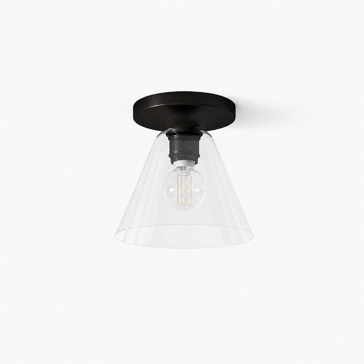 Conica Cone Flush Mount – Glass Ceiling Light for Modern Spaces