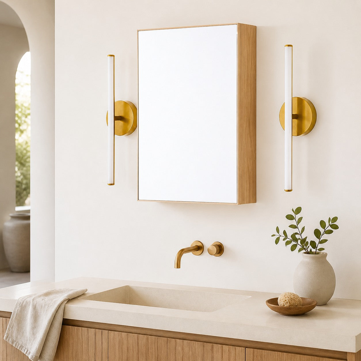 Voro Modern LED Wall Sconce - Metal Bathroom & Hallway Lighting Fixture