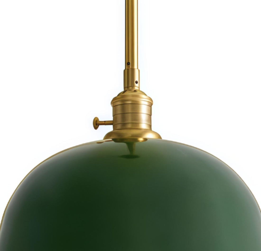 Forvara Classic Bell Pendant Light Industrial Pole Pendant Fixture for Dining Room