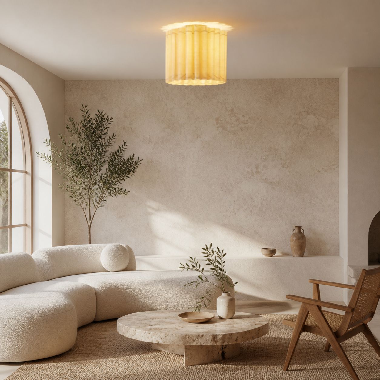 Velura Linen Shade Pendant – Modern Transitional Ceiling Light for Dining Rooms & Kitchens