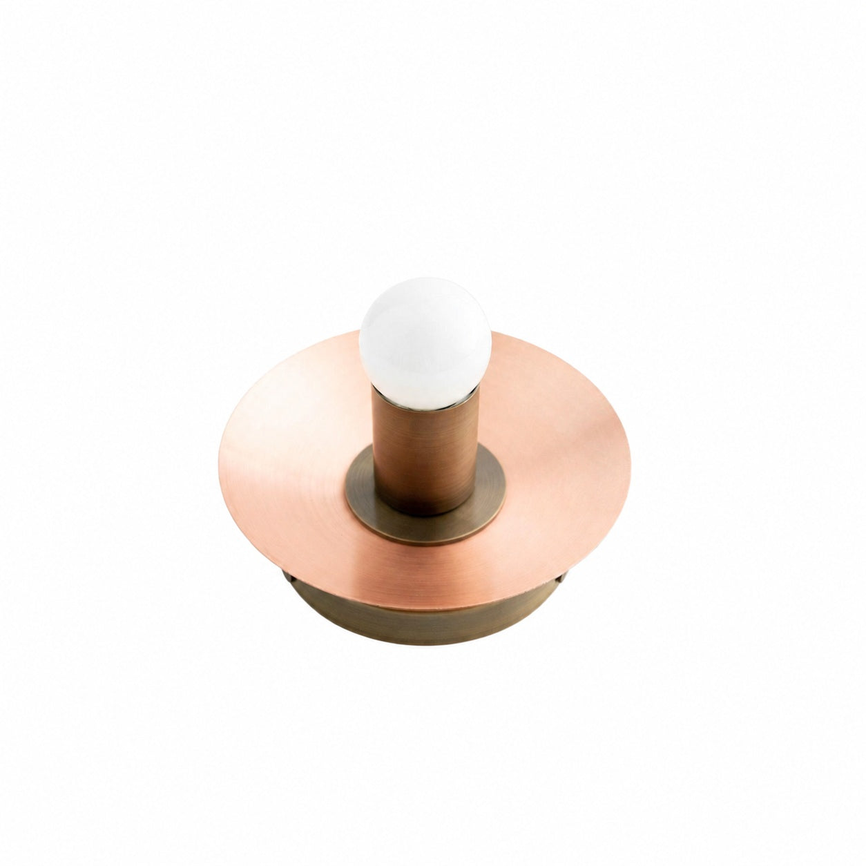 Radiro Globe Brass and Black Wall Light - Minimalist Scandinavian Sconce