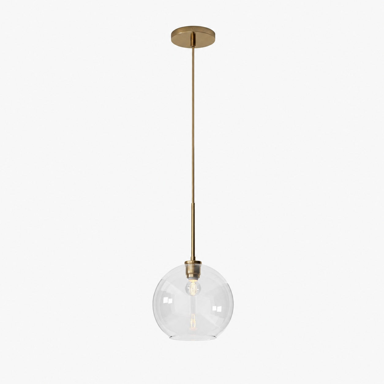 Selvion Sculptural Globe Pendant Light - Modern Glass Pendant Lamp - Sleek Design
