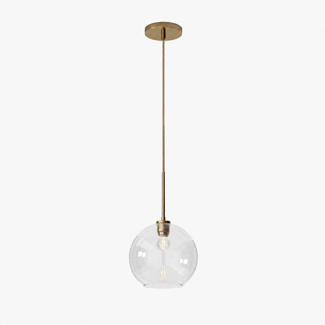 Selvion Sculptural Globe Pendant Light - Modern Glass Pendant Lamp - Sleek Design