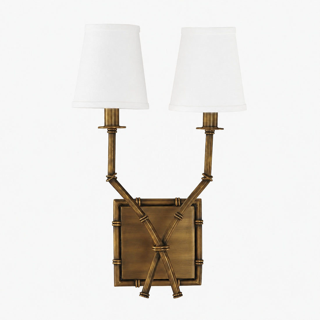 Double Arm Bamboo Sconce