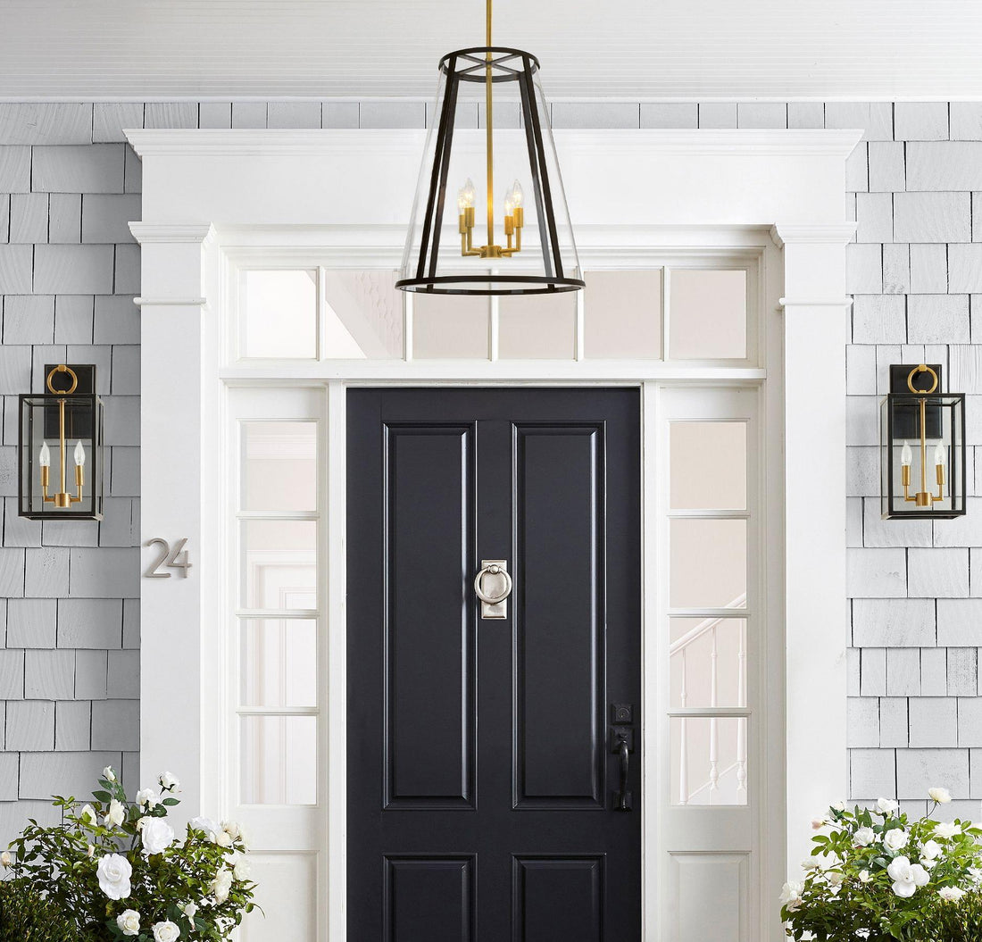 Ferrix Modern Outdoor Lantern Iron Pendant Lamp - Industial Glass Lighting Design