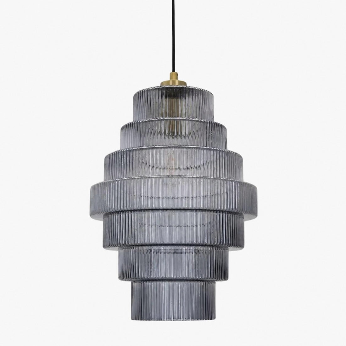 Kaleon Retro Glass Pendant Light - Glass Accents Art Deco Design for Dining and Living Room Ambiance