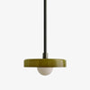 Kalo Modern Pendant Light - Sleek Metal Rod and Disc Orb Glass Design