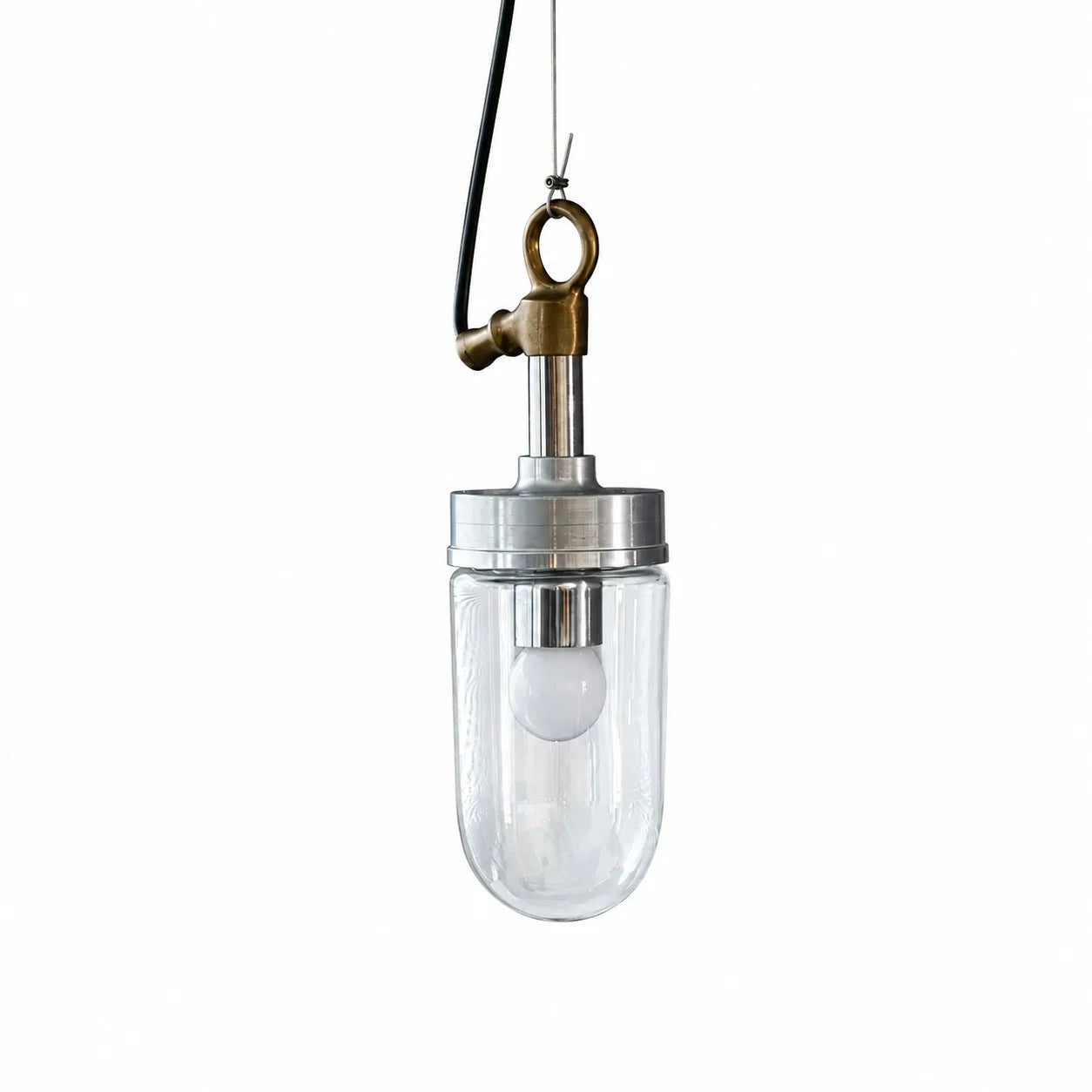 Modern clear glass pendant lamp image 6