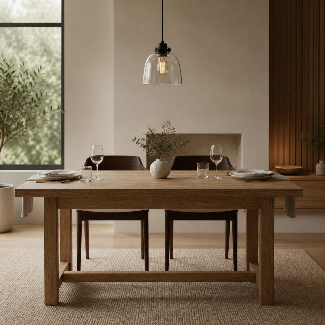 Readium Tinted Glass Pendant Light - Minimalist Dome Shade Adjustable for Kitchen Island and Dining Room