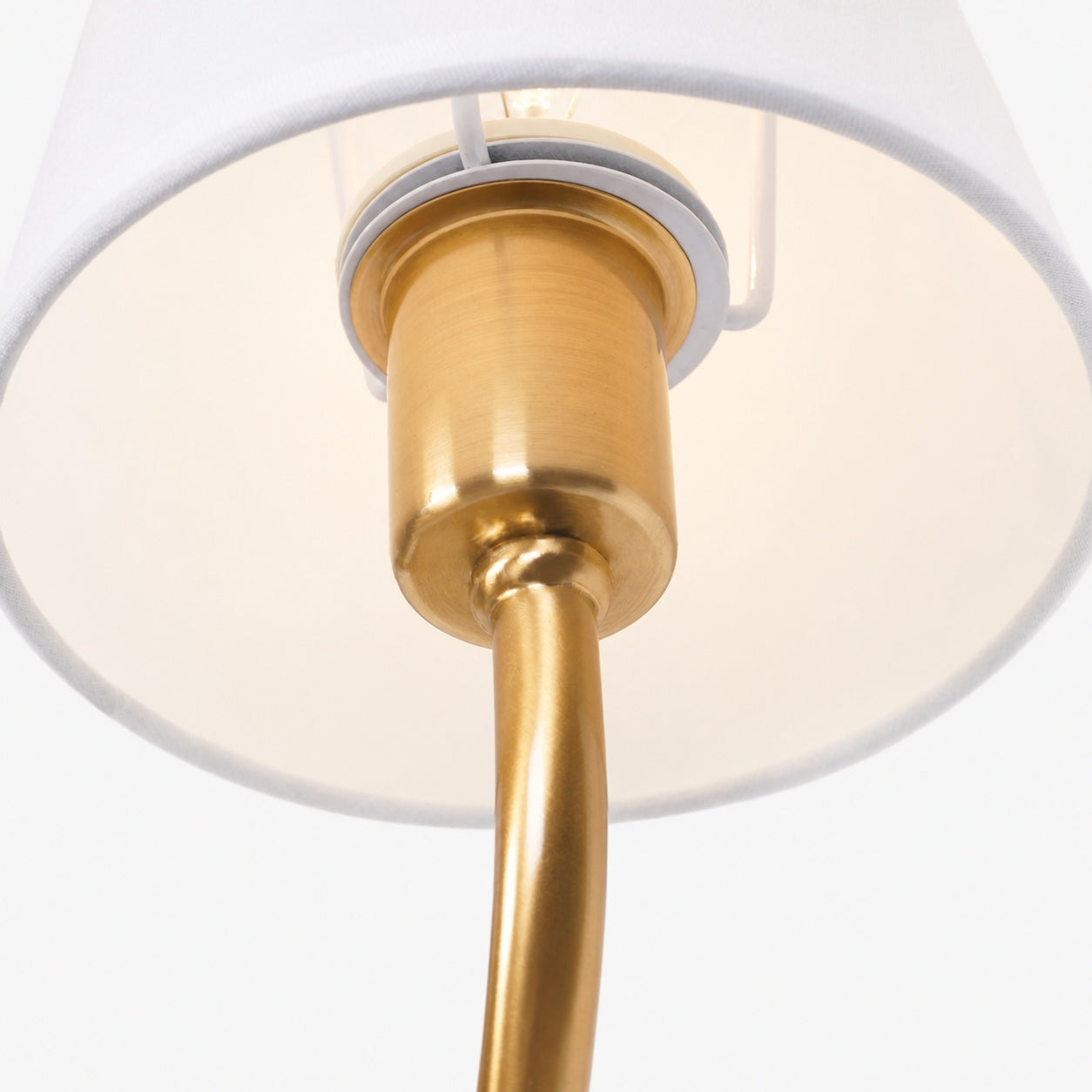 Hotel Inspired Gold Plated Dual Head Wall Lamp for Bedroom