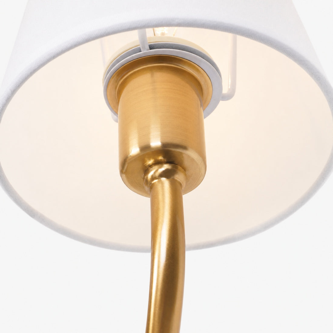 Hotel Inspired Gold Plated Dual Head Wall Lamp for Bedroom