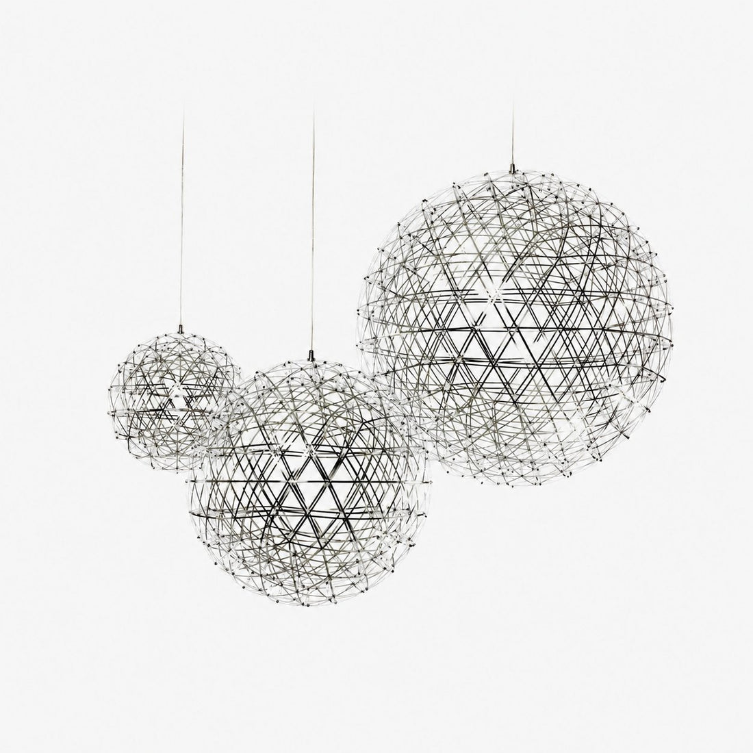 Silver Spark Ball Pendant Light