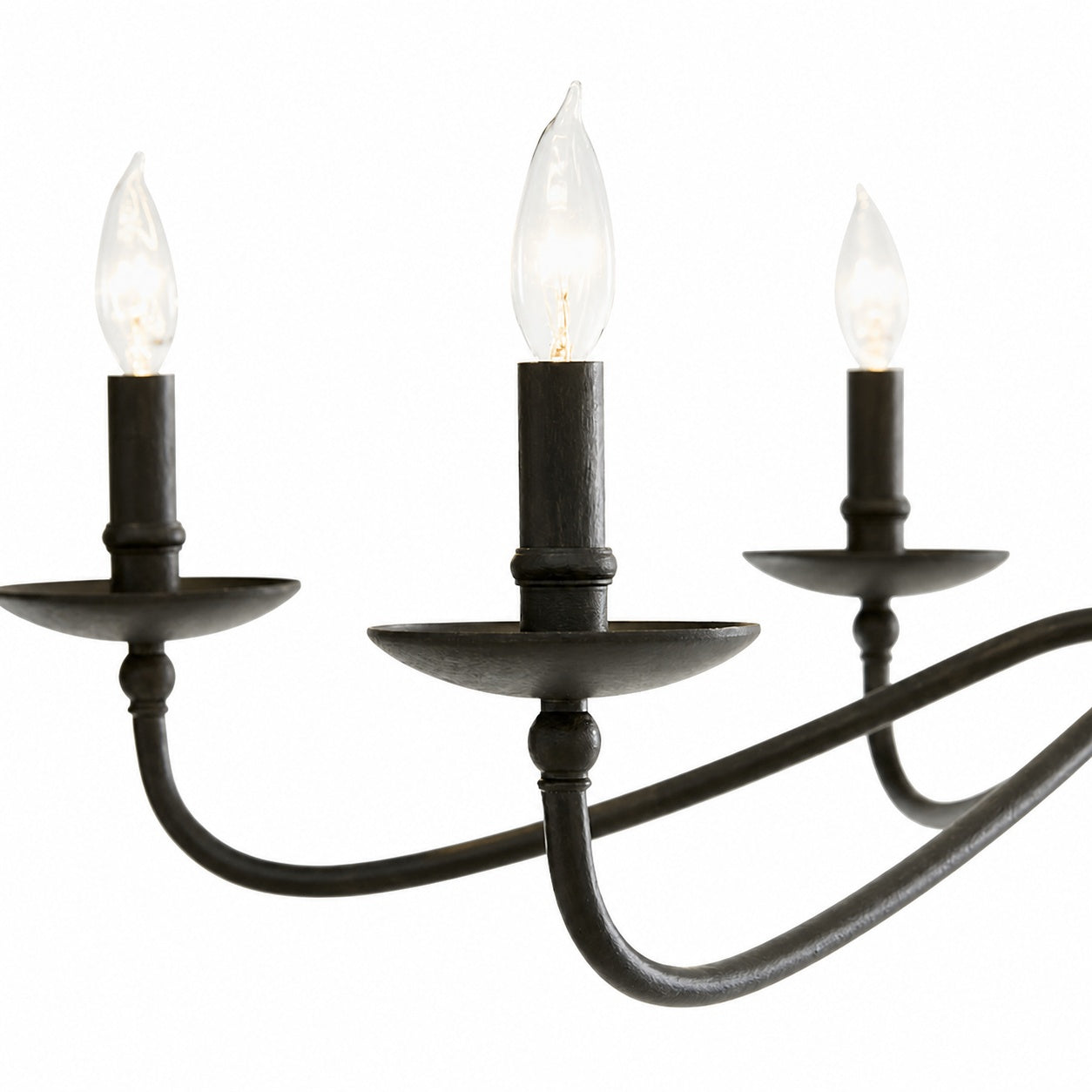 Reticula Modern Round Chandelier – Iron Frame with Open Circular Design for Dining or Entry