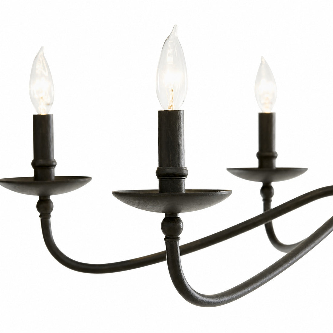 Reticula Modern Round Chandelier – Iron Frame with Open Circular Design for Dining or Entry
