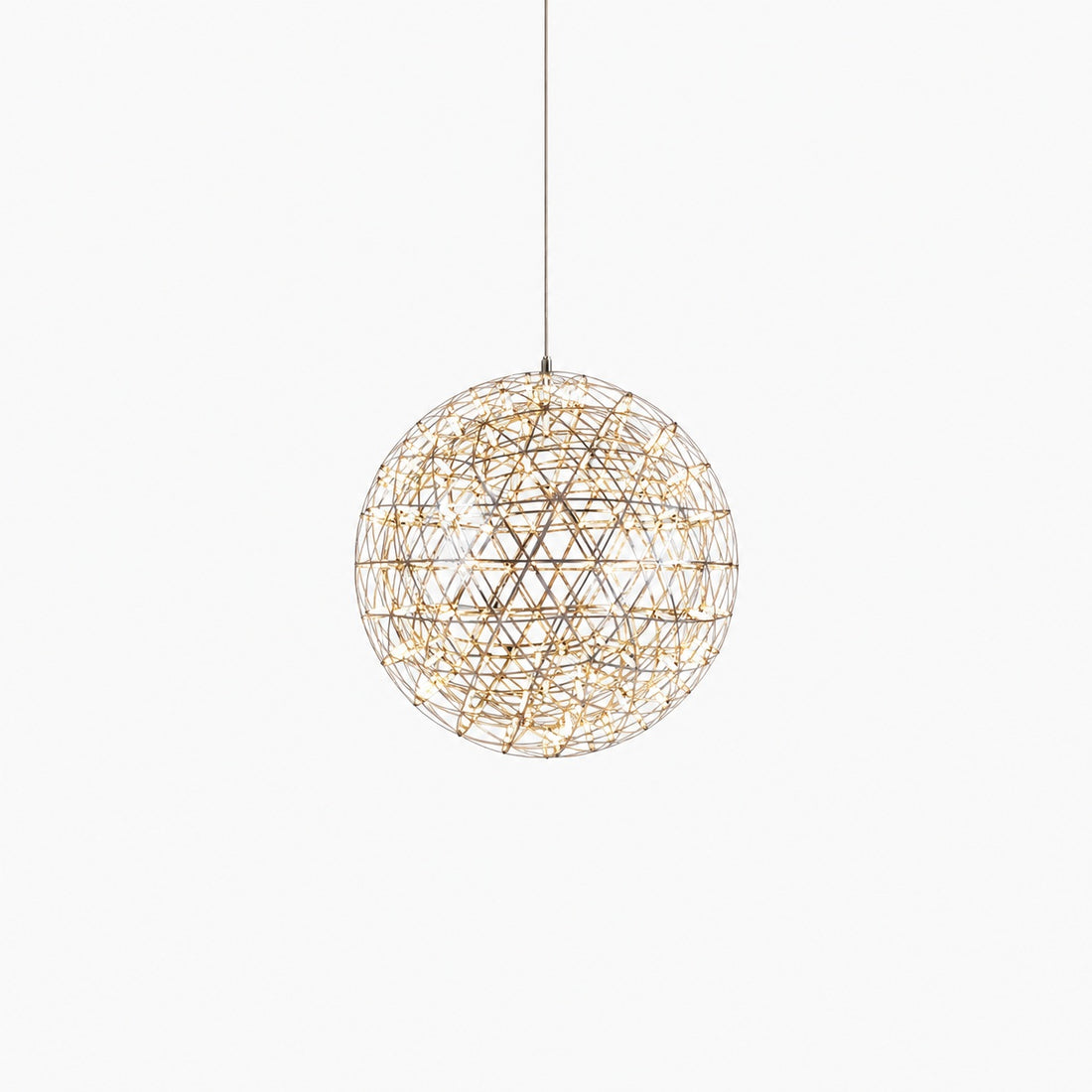 Silver Spark Ball Pendant Light