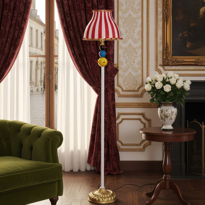 Festilo Circus Sculptural Floor Lamp - Curved Arch Metal Design Floor Fixture for Living Spaces