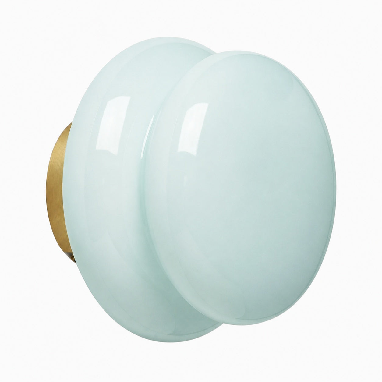 Orra Vintage Opal Glass Wall Lamp - Classic Round Sconce for Living Room