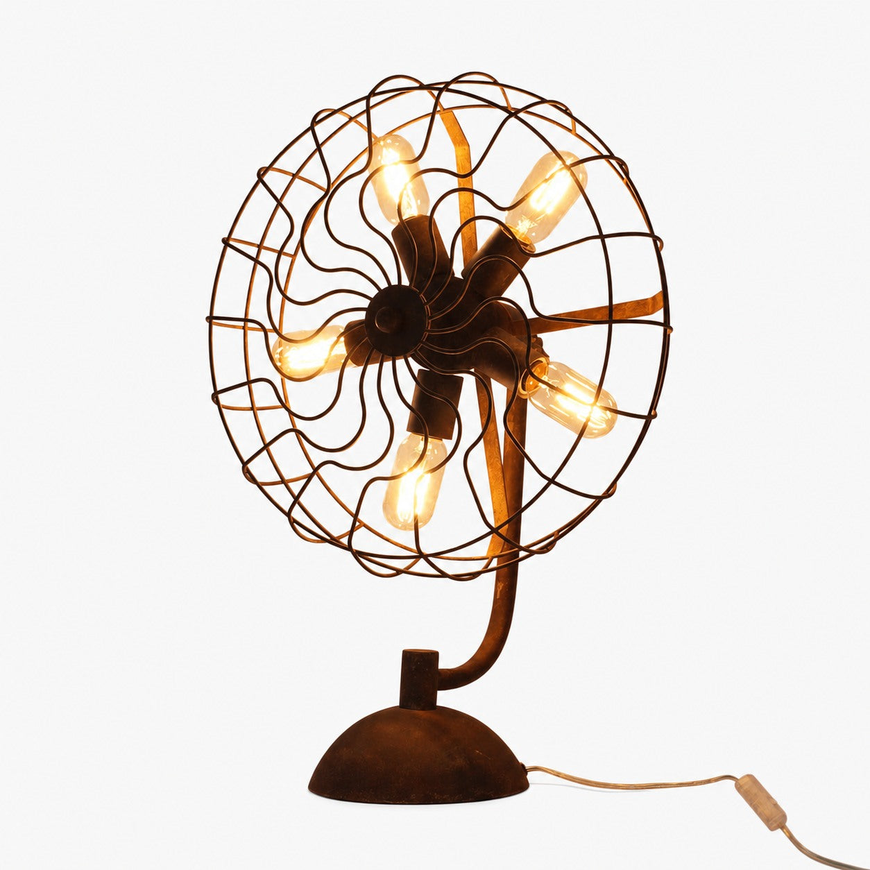 Old Style Fan Table Lamp