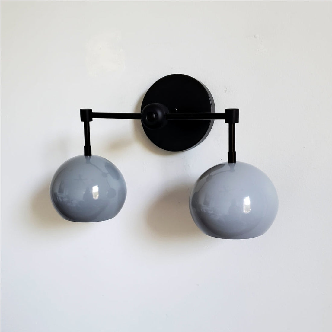 Grey Shades Loa Sconce - Double Head Vanity Bathroom Wall Light