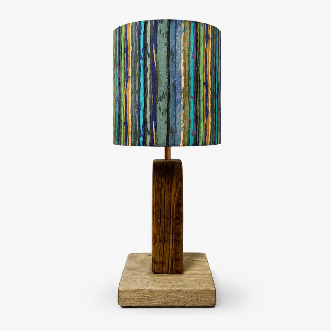 Painterly Stripe fabric table lamp