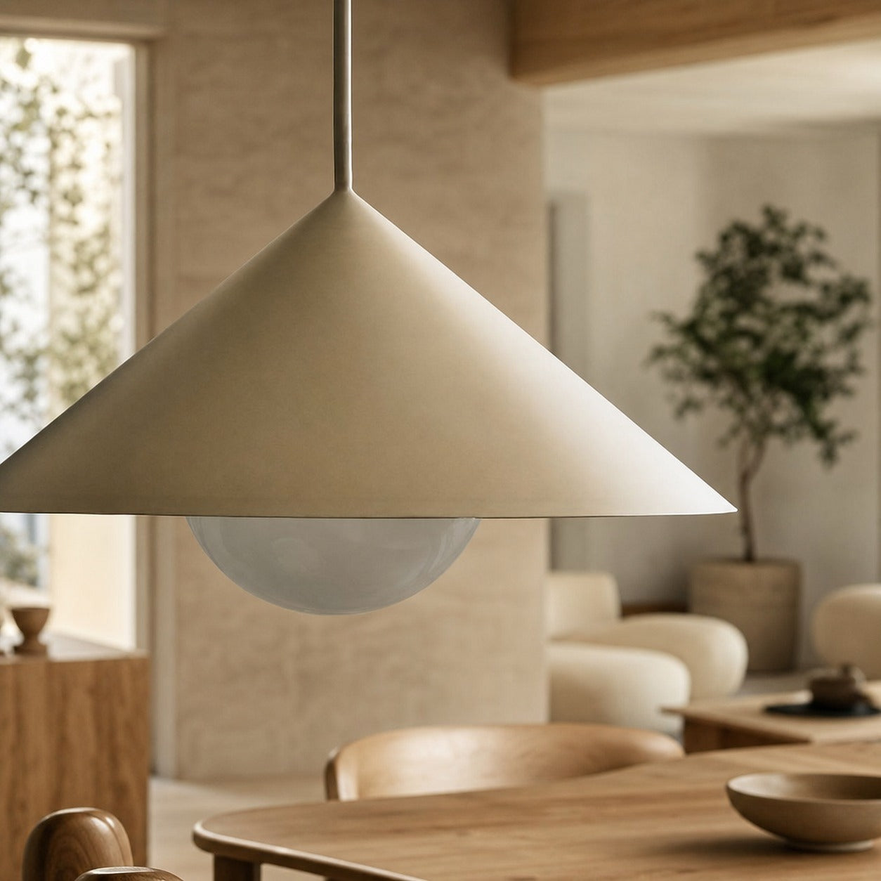 Brivana Adjustable Pendant – Cone Shade Light for Kitchen or Dining