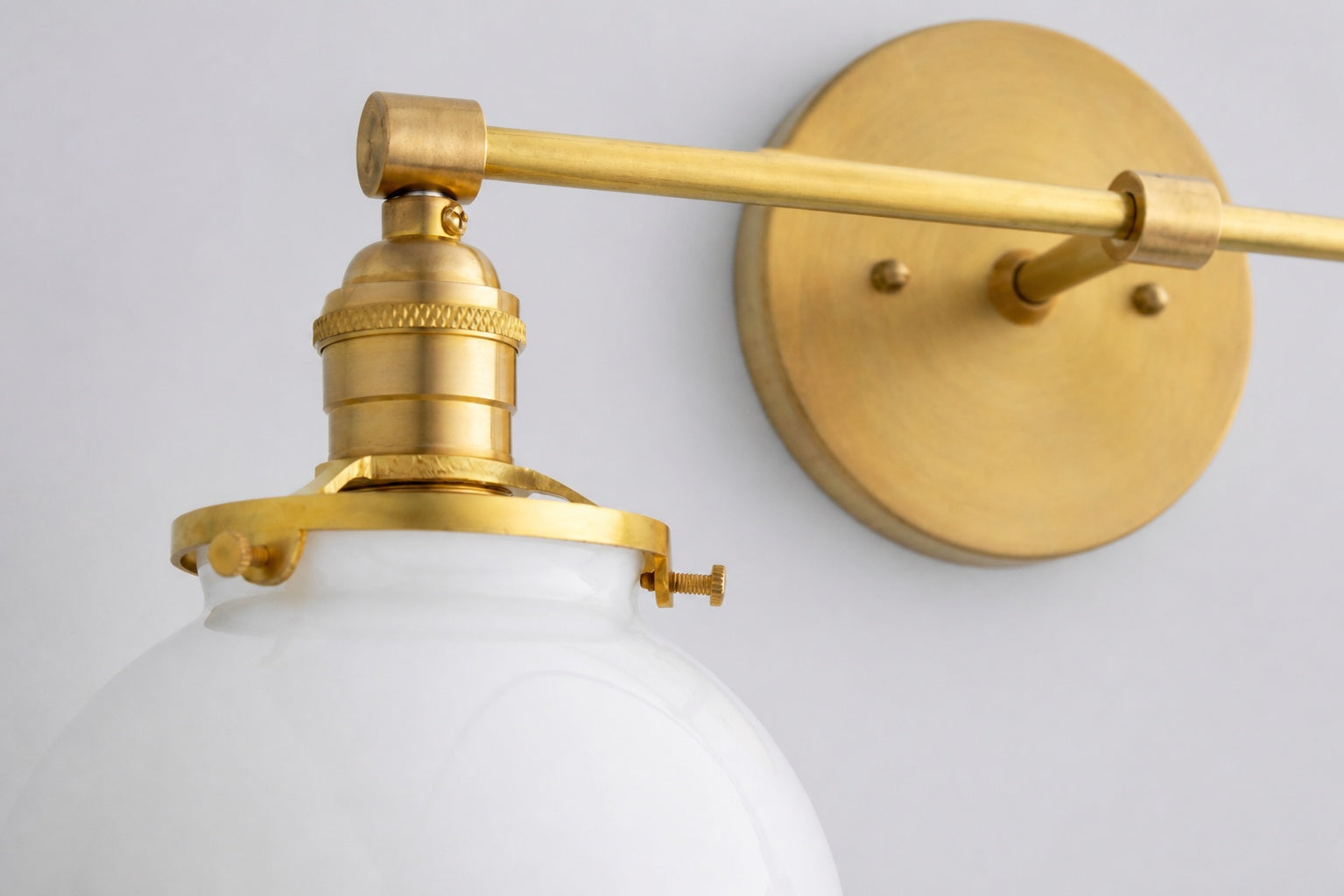 Lumio Globe Glass Globe Vanity Light - Modern Two Light Bathroom Sconce