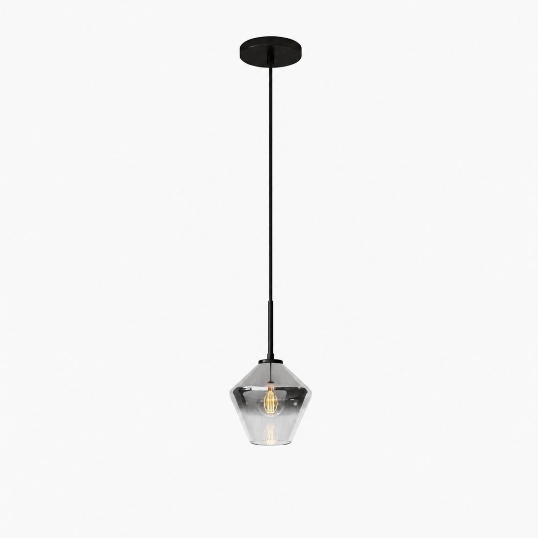 Merin Transparent Glass Sculpture Geometric Chandelier