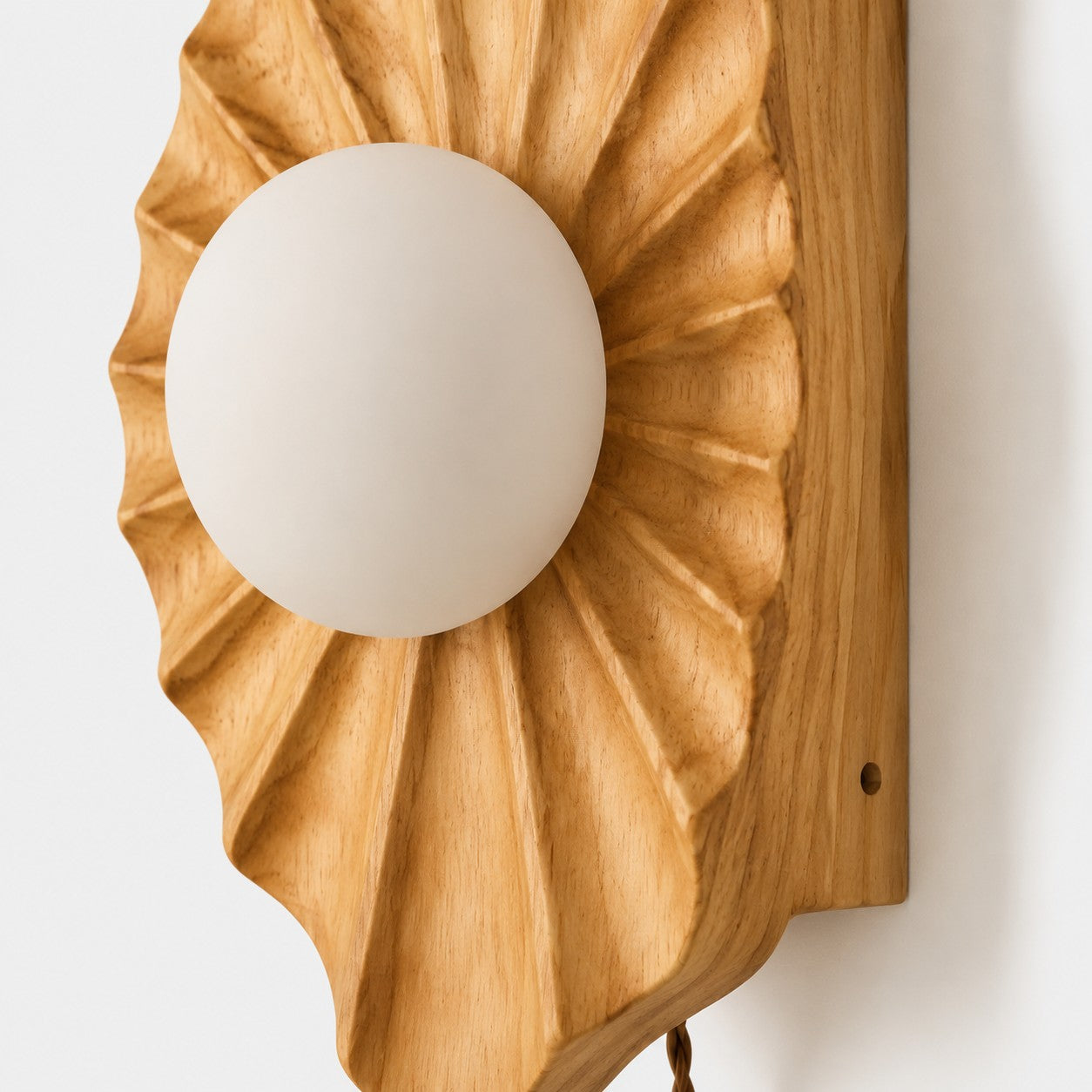 Natural Wood Wabi-Sabi Wall Lamp