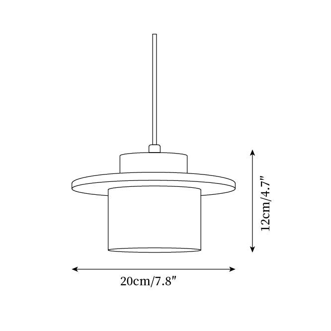Elegant Textured Cylindra Stone Pendant Lamp