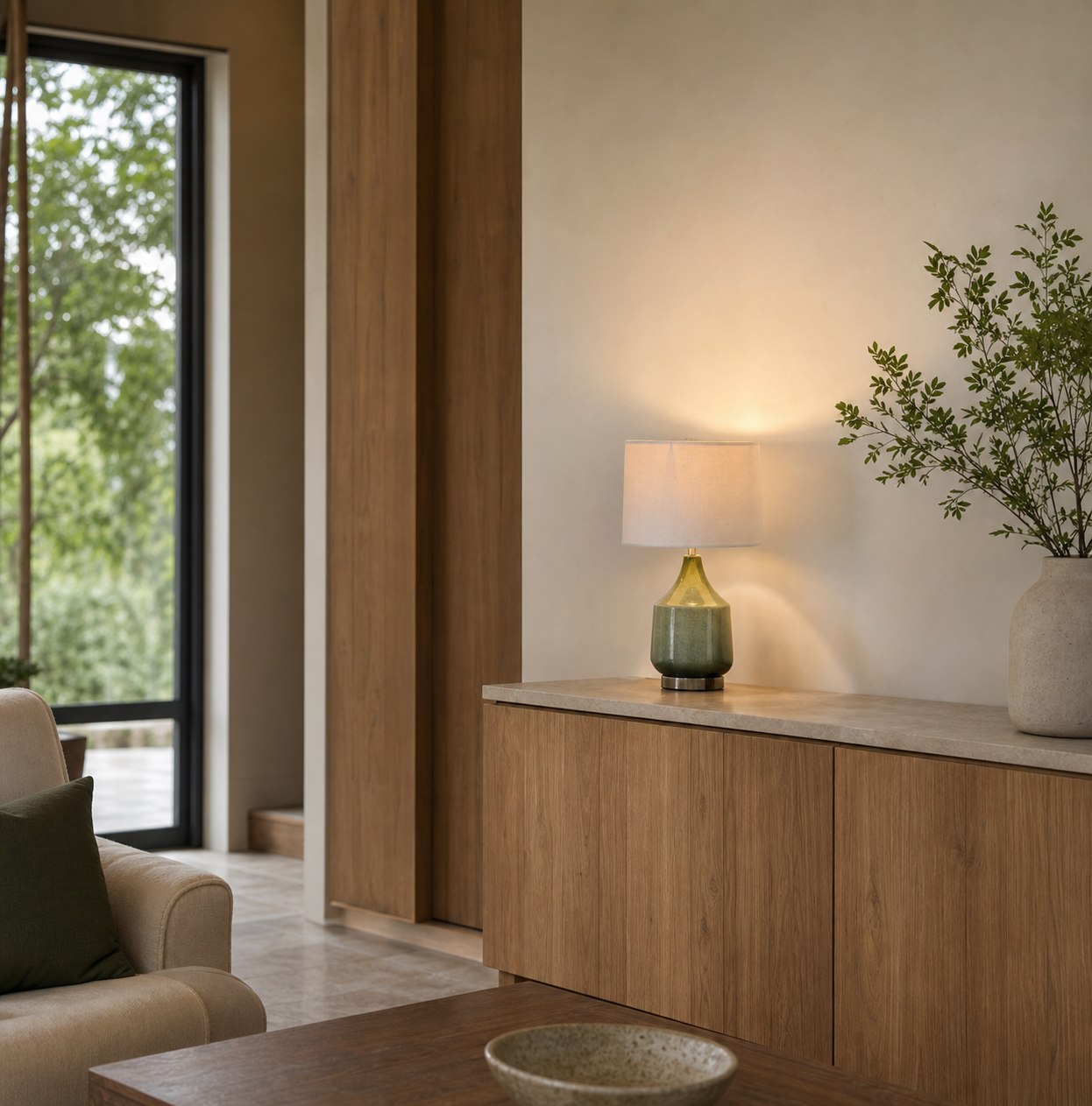 Lumivelle Sculptural Flush Mount Light – Modern Glass Ceiling Lamp