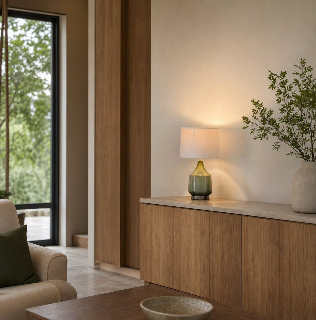 Lumivelle Sculptural Flush Mount Light – Modern Glass Ceiling Lamp