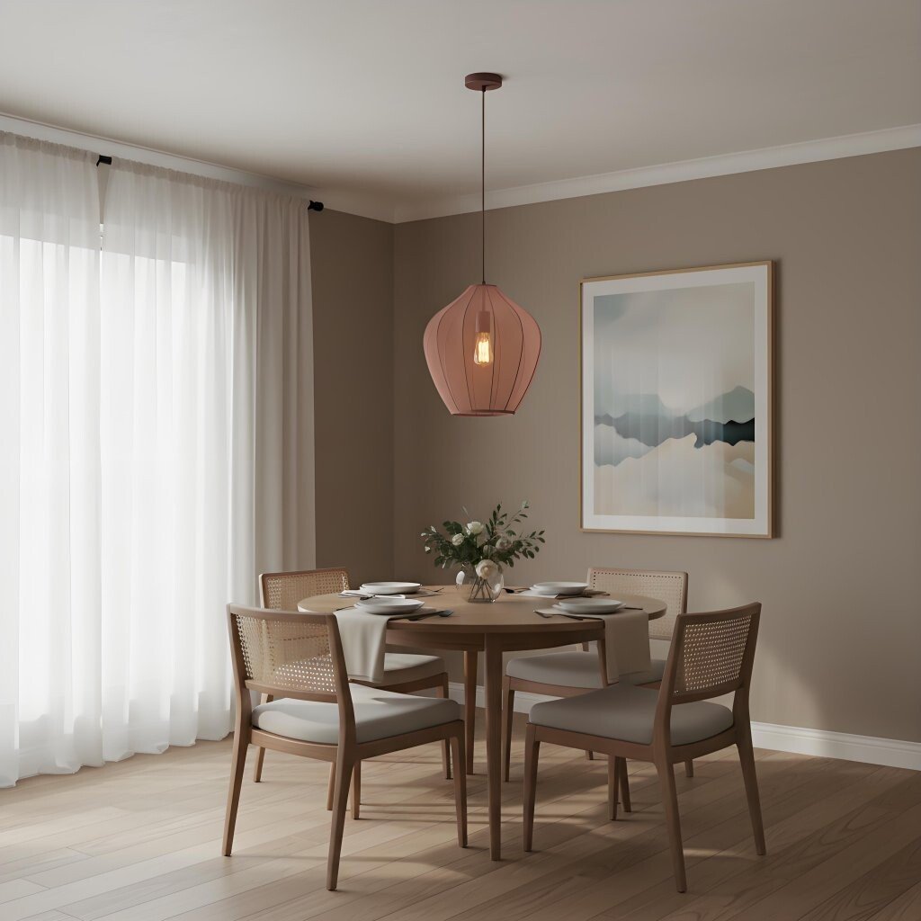 Lumifil Modern Mesh Pendant Light - Hanging Fabric Lghts are Suitable for Dining Rooms or Kitchen Islands