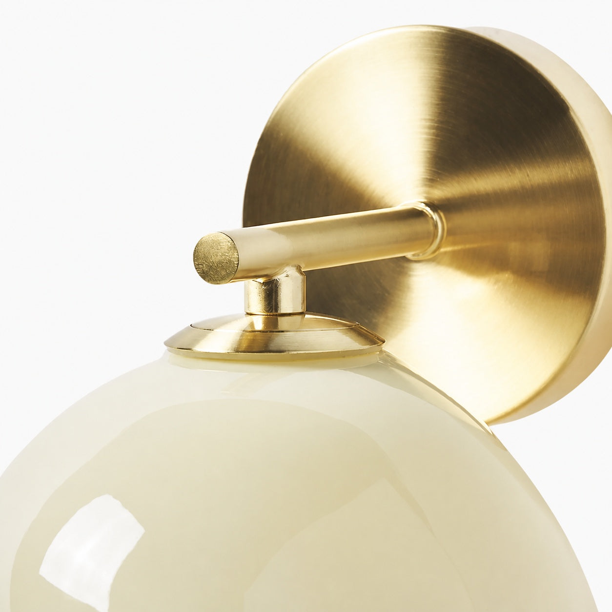 Orra Opal Glass Wall Sconce - Elegant Globe and Metal Sconce for Living Room and Bedroom