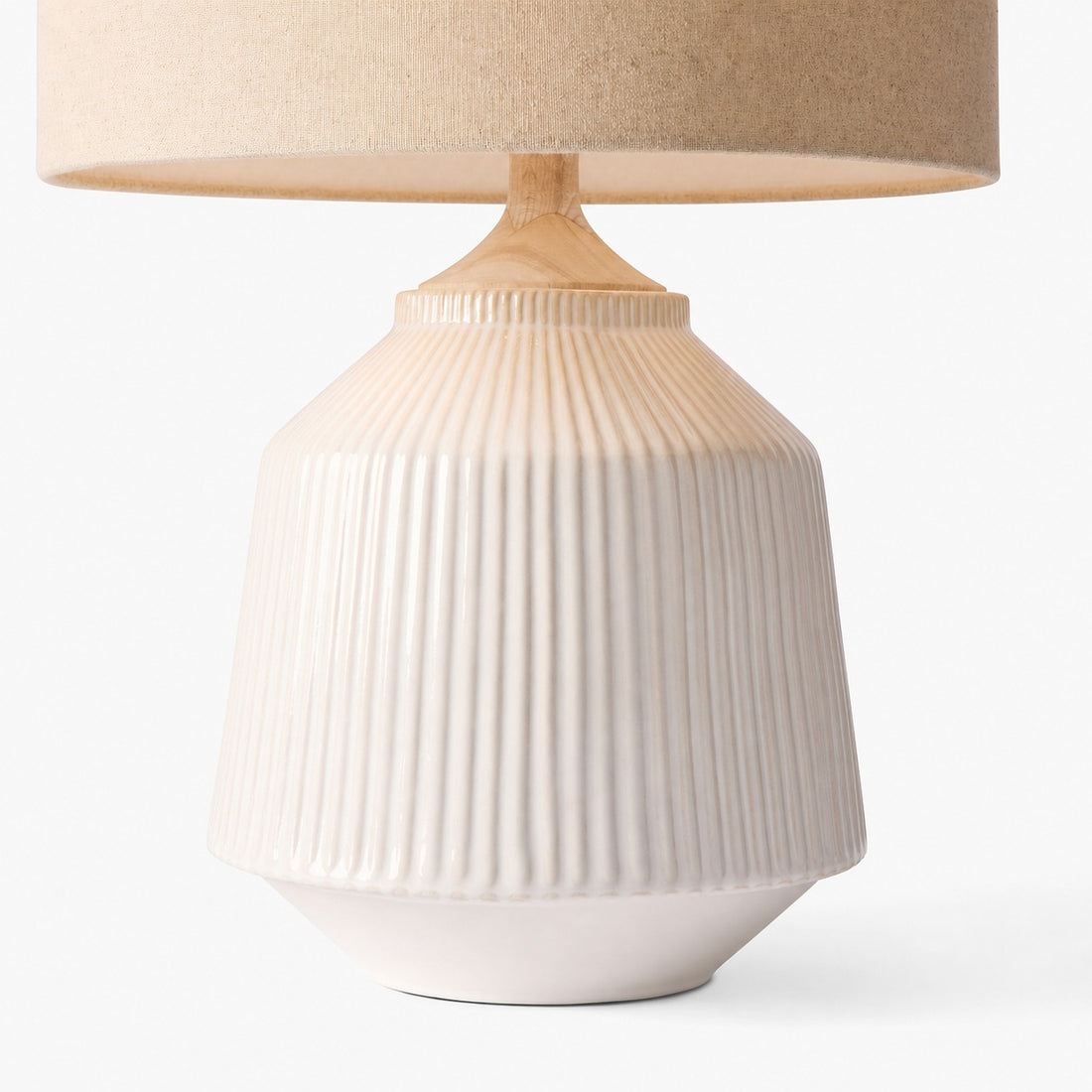Ceruna Ripple Ceramic Table Lamp – Modern Design Minimalist Style Lighting Perfect for Living Room Bedroom Office