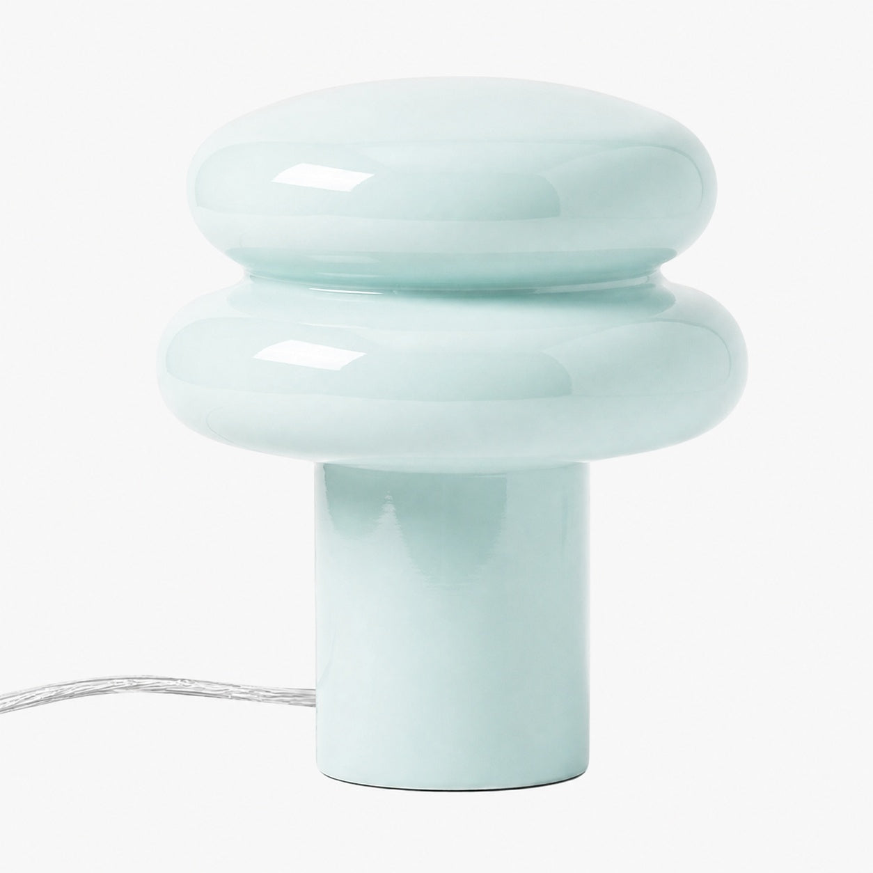 Orra Small Opal Table Lamp - Mushroom Glass Lamp for Living Room