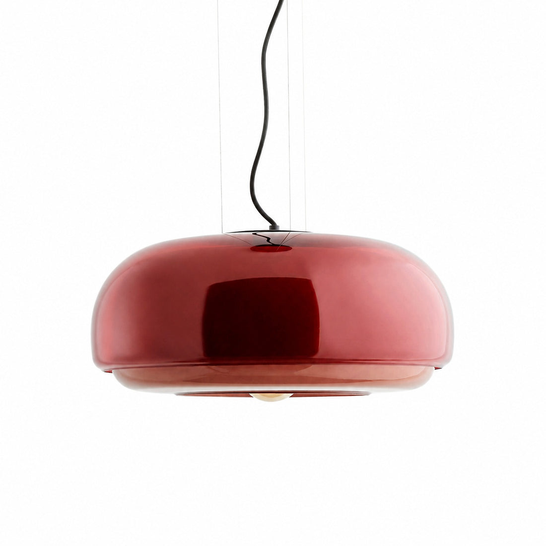 Clinco Modern Mushroom Pendant Light - Colored Glass Hanging Light
