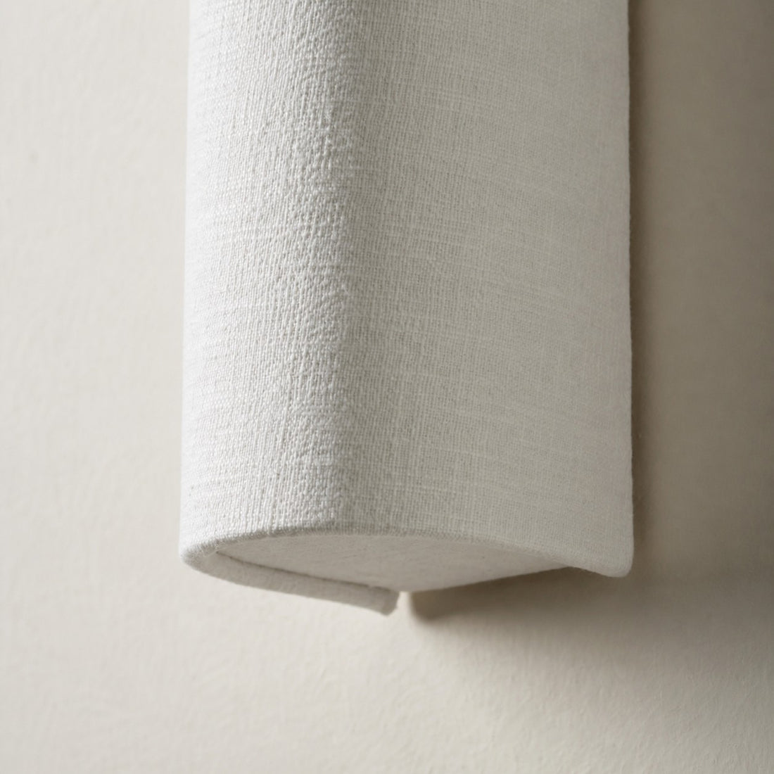 Linbron Linen Wall Sconce Natural Fabric Shade Modern Wall Light for Bedroom