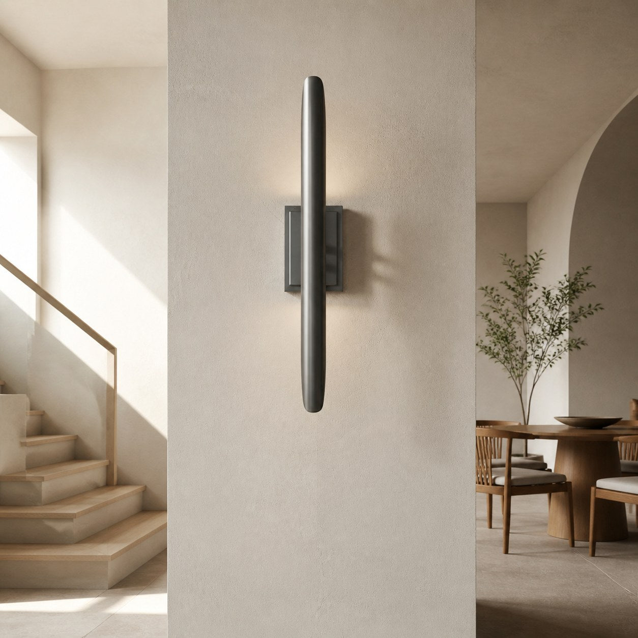 Modo Wall Sconce Minimalist Metal Frame - Contemporary Design for Bedroom, Entryway and Office