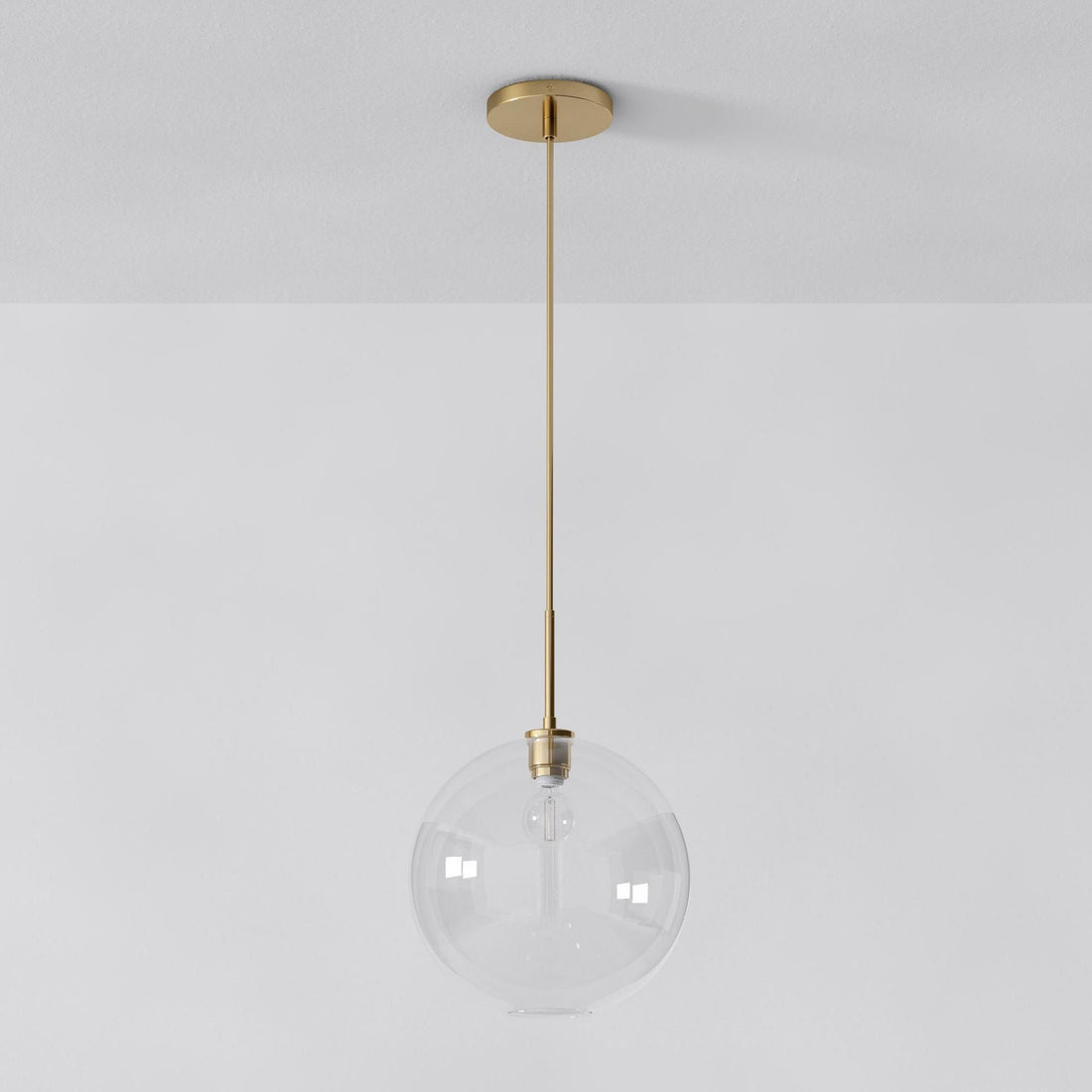 Selvion Sculptural Globe Pendant Light - Modern Glass Pendant Lamp - Sleek Design