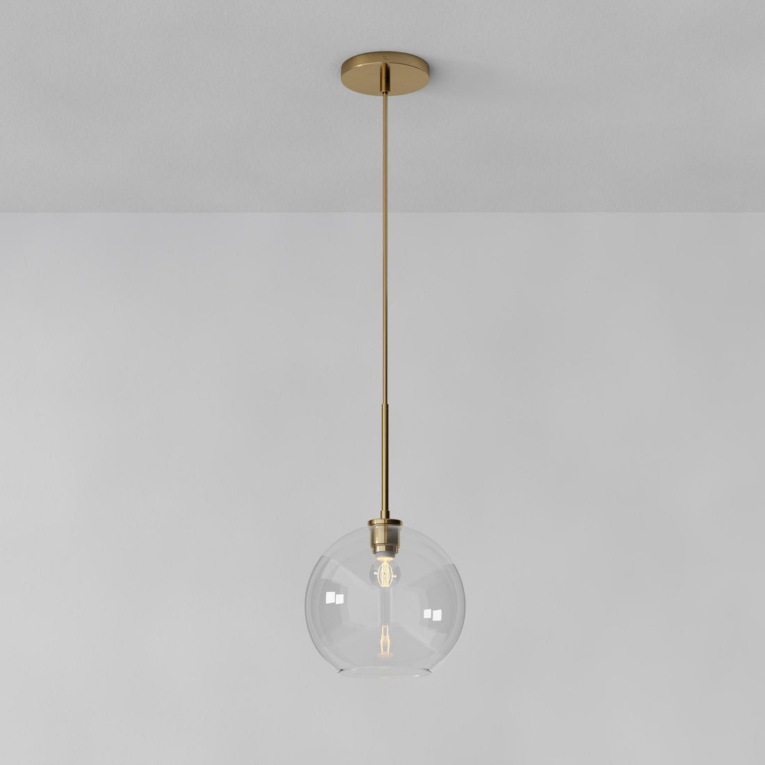 Selvion Sculptural Globe Pendant Light - Modern Glass Pendant Lamp - Sleek Design