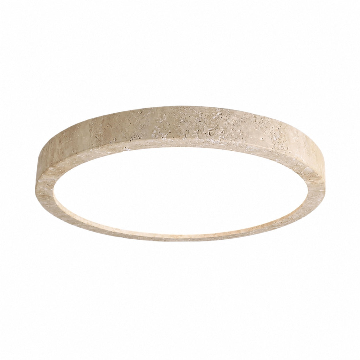 Zenthoris Travertine Ceiling Light Minimalist Flush Mount – Modern Ambient Hallway Lighting