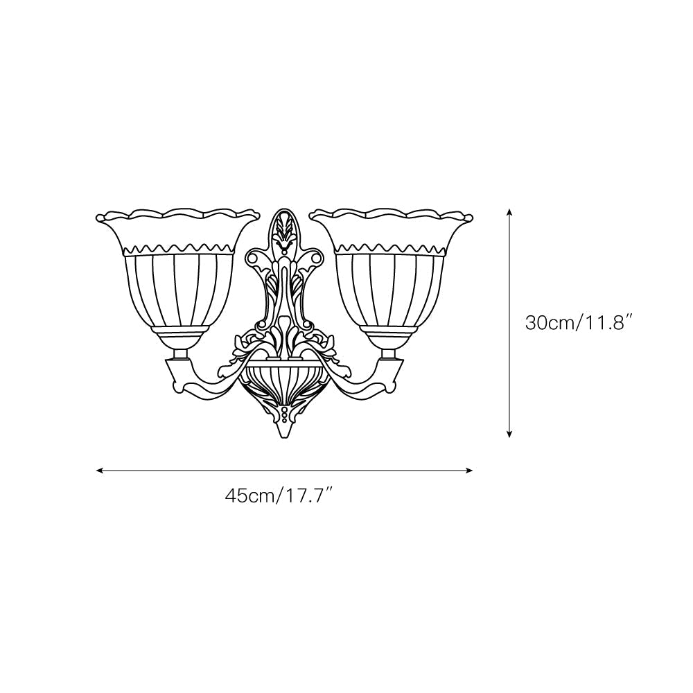 Bloom Flower Brass Sconce