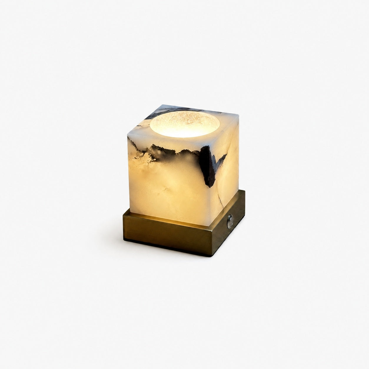 Cube Marble Table Lamp